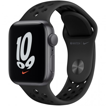 Смарт-часы Apple Watch Nike SE 40 мм серый космос, спортивный ремешок