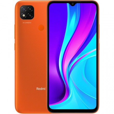 Смартфон Xiaomi Redmi 9C 32 ГБ оранжевый