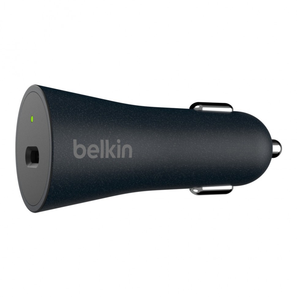 Автомобильное зарядное устройство Belkin F7U076bt04-BLK (USB-C, PD), чёрный Автомобильное зарядное устройство Belkin F7U076bt04-BLK (USB-C, PD), чёрный