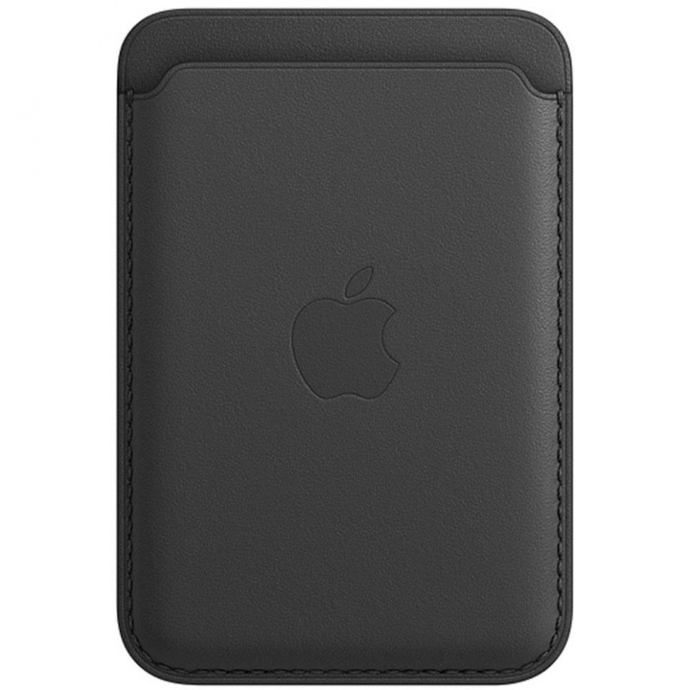 Чехол для смартфона Apple iPhone кожаный бумажник MagSafe, чёрный Чехол для смартфона Apple iPhone кожаный бумажник MagSafe, чёрный