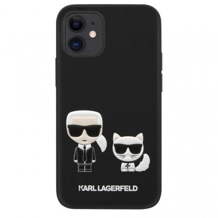 Чехол для смартфона Karl Lagerfeld Bodies PU для iPhone 12 Mini, чёрный