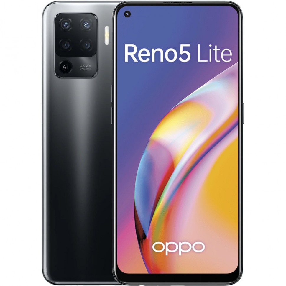Смартфон Oppo Reno5 Lite 128 ГБ чёрный Смартфон Oppo Reno5 Lite 128 ГБ чёрный