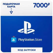 Карта пополнения Sony Playstation Store 7000 рублей