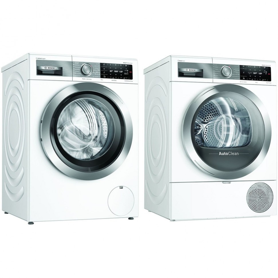 Комплект стиральной и сушильной машины Bosch WAX32EH1OE + WTX87EH1OE Комплект стиральной и сушильной машины Bosch WAX32EH1OE + WTX87EH1OE