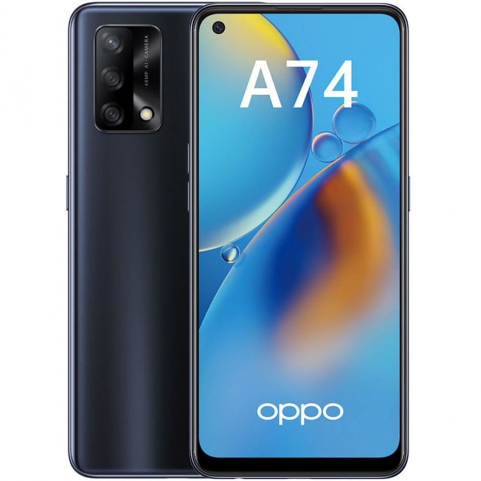 Смартфон Oppo А74 128 ГБ чёрный Смартфон Oppo А74 128 ГБ чёрный