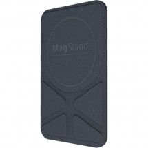 Магнитная накладка-подставка SwitchEasy MagStand Leather Stand для Apple iPhone 11/12, синий