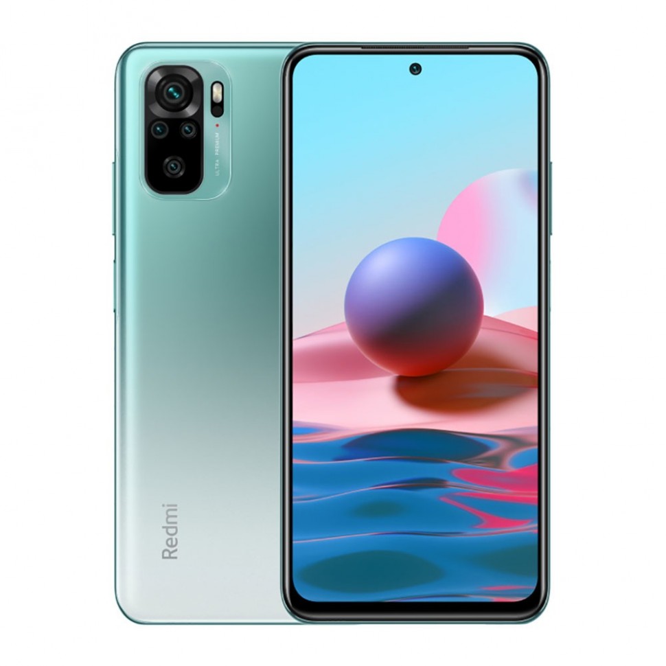 Смартфон Xiaomi Redmi Note 10 64 ГБ лазурное озеро Смартфон Xiaomi Redmi Note 10 64 ГБ лазурное озеро