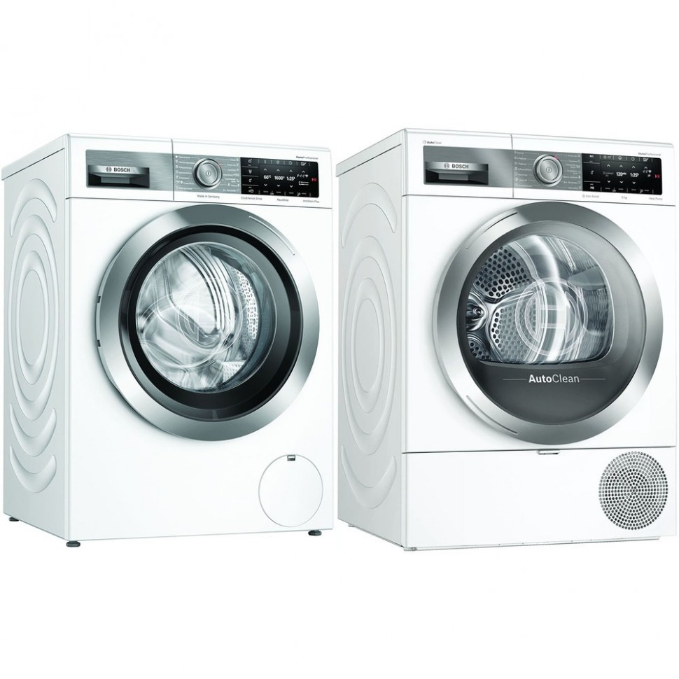 Комплект стиральной и сушильной машины Bosch WAX32FH1OE + WTX87EH1OE Комплект стиральной и сушильной машины Bosch WAX32FH1OE + WTX87EH1OE