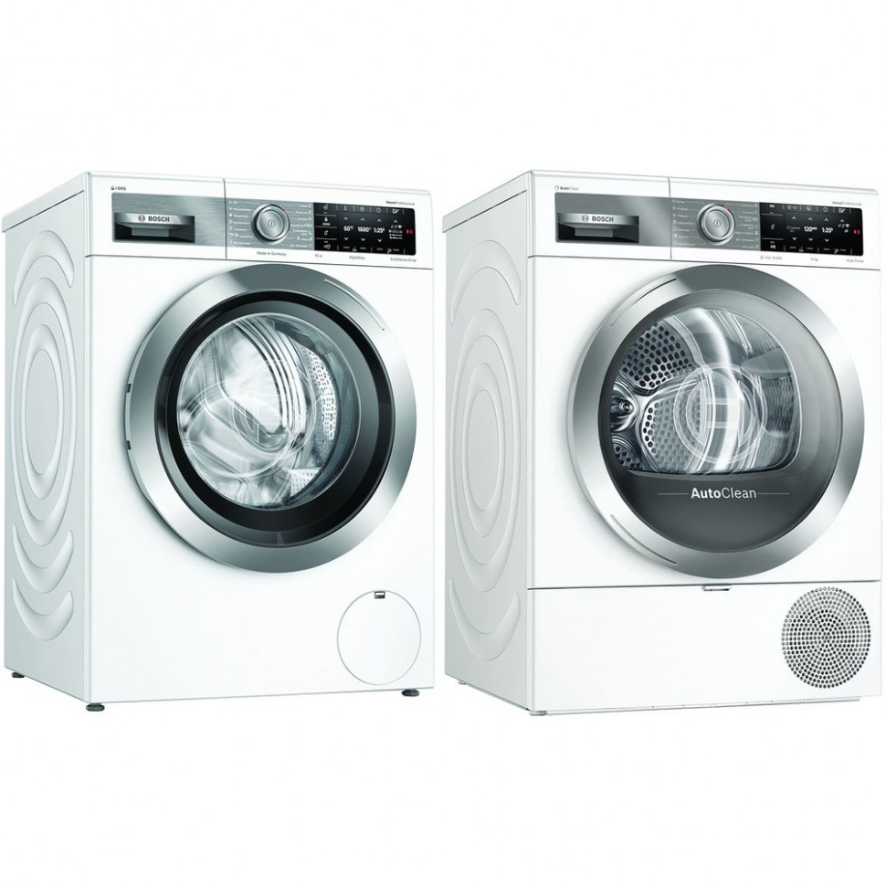 Комплект стиральной и сушильной машины Bosch WAX32DH1OE + WTX87EH1OE Комплект стиральной и сушильной машины Bosch WAX32DH1OE + WTX87EH1OE