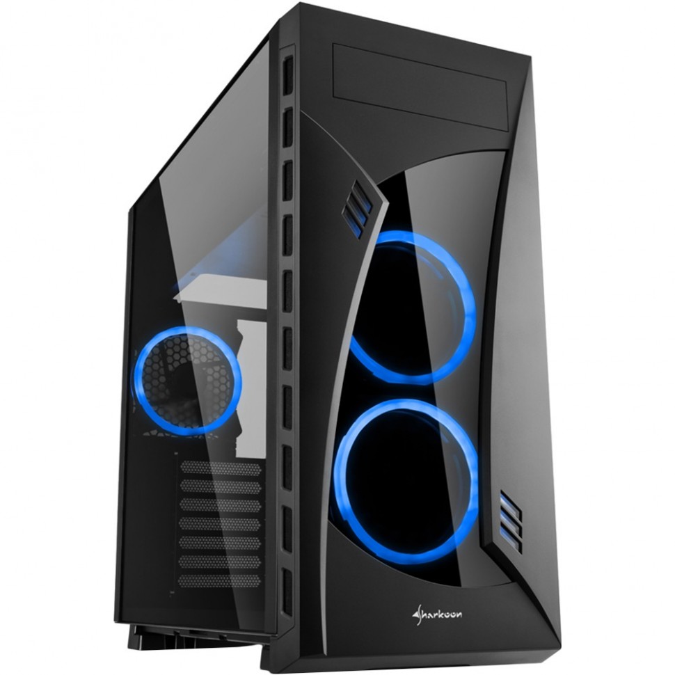 Корпус Sharkoon NIGHT SHARK blue led черный Корпус Sharkoon NIGHT SHARK blue led черный