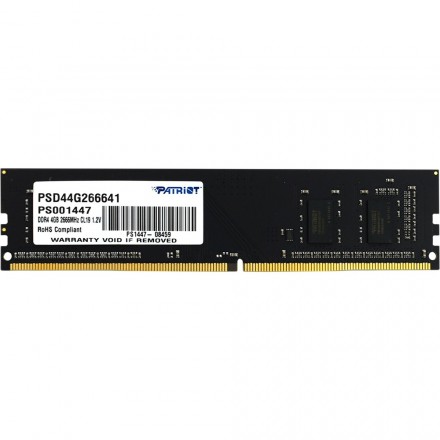 Оперативная память Patriot 4GB DDR4 Signature (PSD44G266641)