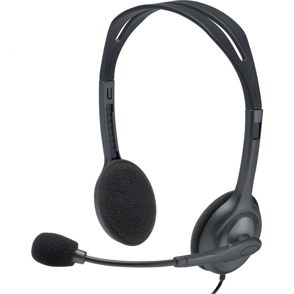Компьютерная гарнитура Logitech Stereo Headset H111 Grey (981-000593) Компьютерная гарнитура Logitech Stereo Headset H111 Grey (981-000593)