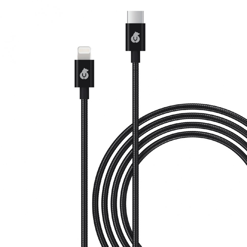 Кабель uBear Force Metal (USB-C-Lightning), чёрный Кабель uBear Force Metal (USB-C-Lightning), чёрный