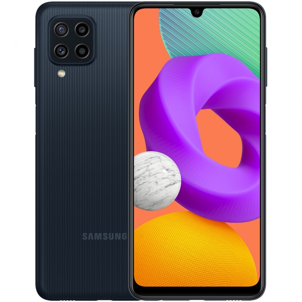 Смартфон Samsung Galaxy M22 128 ГБ чёрный Смартфон Samsung Galaxy M22 128 ГБ чёрный