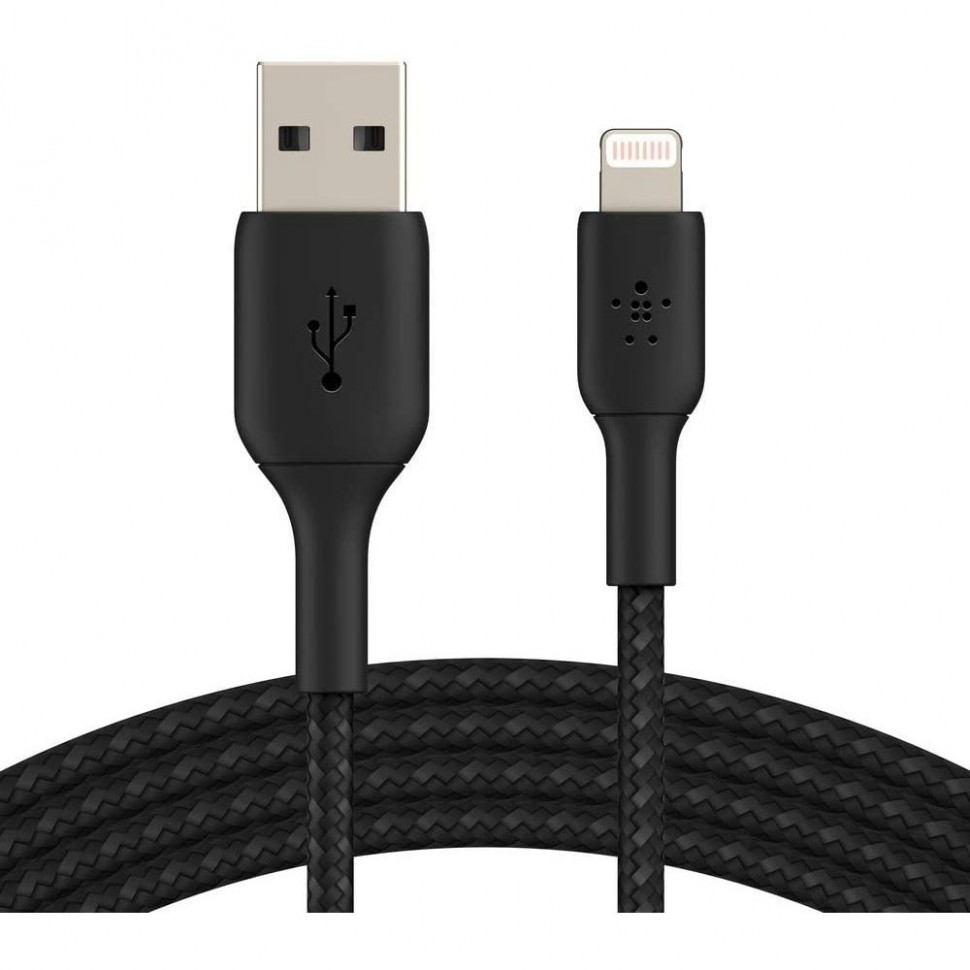 Кабель Belkin USB-Lightning 2 м, чёрный Кабель Belkin USB-Lightning 2 м, чёрный