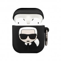 Чехол для наушников Karl Lagerfeld KLACCSILKHBK чёрный