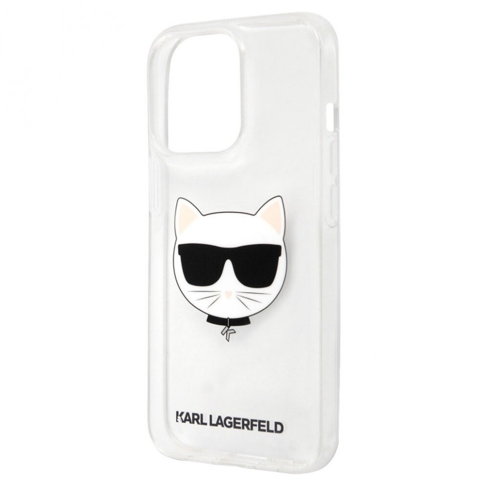 Чехол для смартфона Karl Lagerfeld для iPhone 13 Pro Max, прозрачный Чехол для смартфона Karl Lagerfeld для iPhone 13 Pro Max, прозрачный