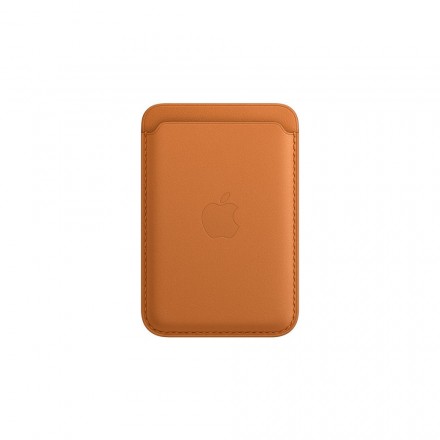 Чехол для смартфона Apple iPhone кожаный бумажник MagSafe, золотистая охра