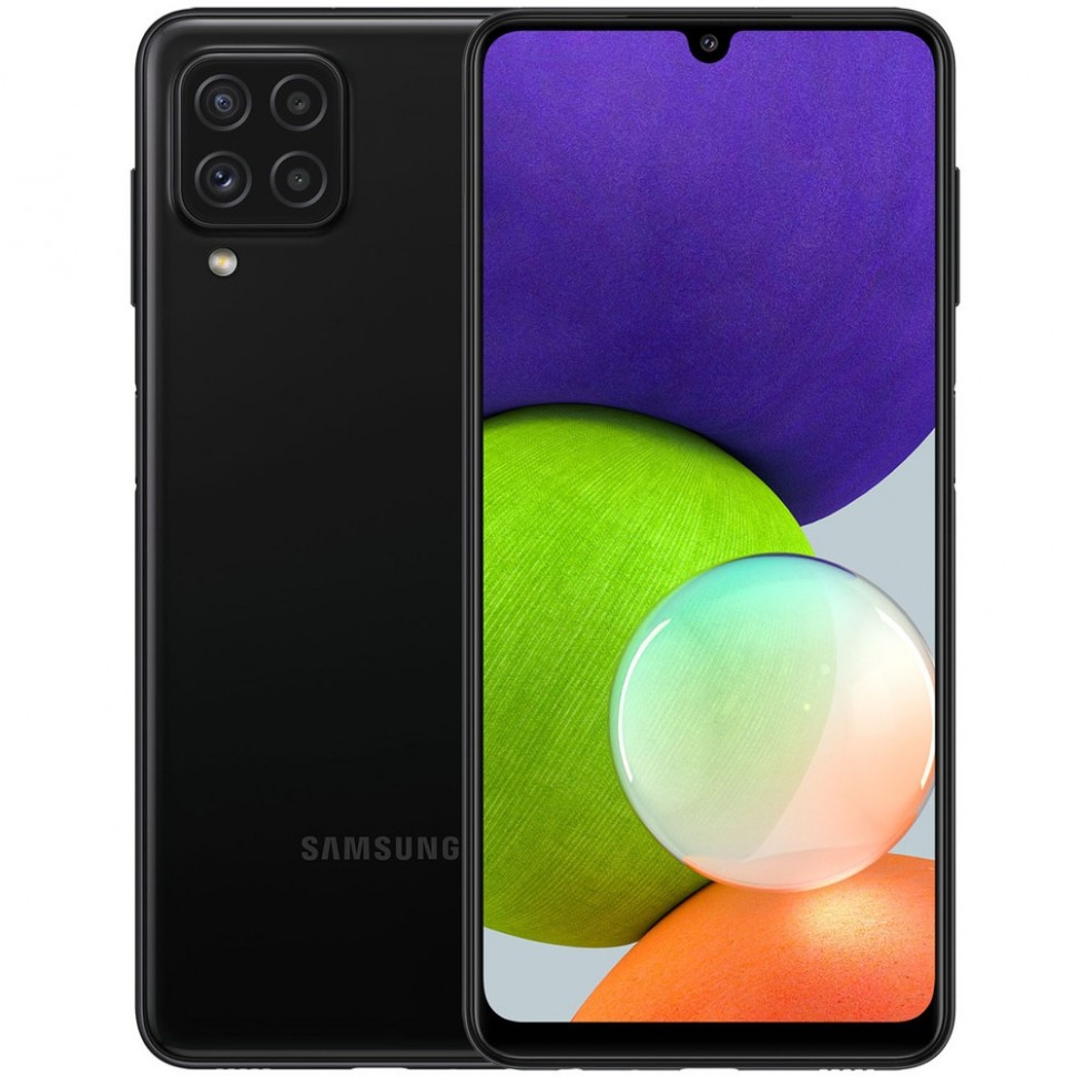 Смартфон Samsung Galaxy A22 64 ГБ чёрный Смартфон Samsung Galaxy A22 64 ГБ чёрный