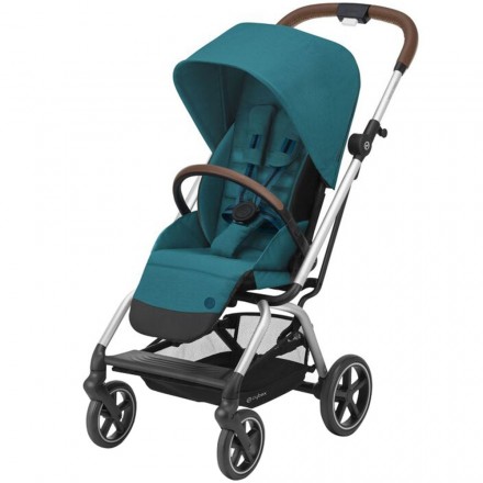 Детская коляска Cybex Eezy S Twist+ 2 SLV River Blue с бампером