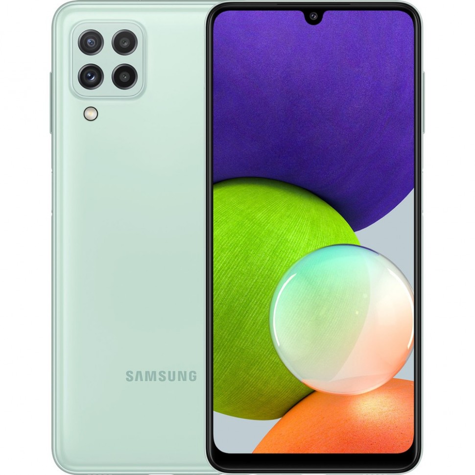 Смартфон Samsung Galaxy A22 128 ГБ мятный Смартфон Samsung Galaxy A22 128 ГБ мятный