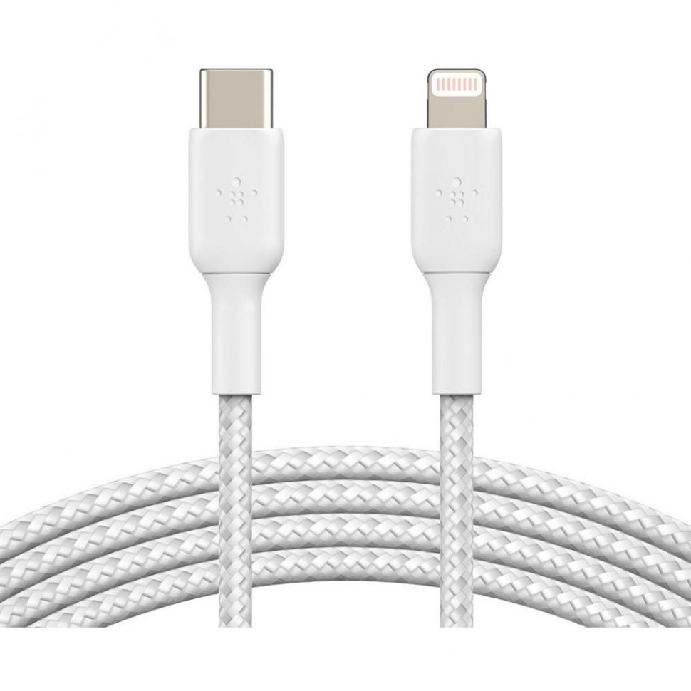 Кабель Belkin USB Type-C-Lightning 1 м, белый Кабель Belkin USB Type-C-Lightning 1 м, белый