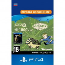 Игровая валюта Fallout 76 - 1000 (+100 Bonus) Atoms PS4