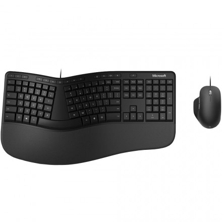 Комплект клавиатуры и мыши Microsoft Ergonomic Desktop RJU00011