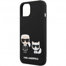 Чехол для смартфона Karl Lagerfeld Liquid Silicone Case для iPhone 13, чёрный