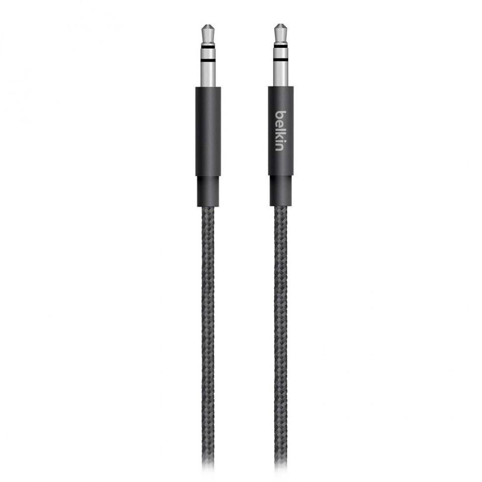 Кабель Belkin Mixit mini jack 3.5 мм 1.2 м, чёрный