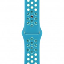 Ремешок для умных часов Apple Watch Nike 44 мм, лазурь/нежно-зелёный (MJ6L3ZM/A)
