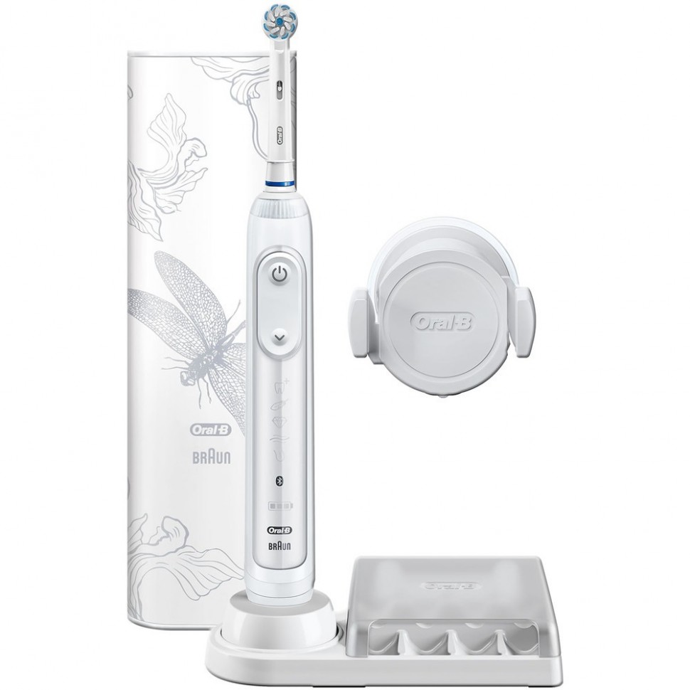 Электрическая зубная щетка Braun Genius 10000N/D701.515.6XC Lotus White Электрическая зубная щетка Braun Genius 10000N/D701.515.6XC Lotus White