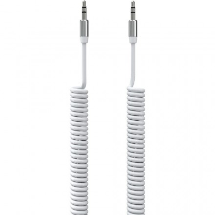 Кабель Red Line Spiral mini jack 3.5 мм, белый