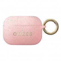 Чехол для наушников Guess Silicone Case светло-розовый