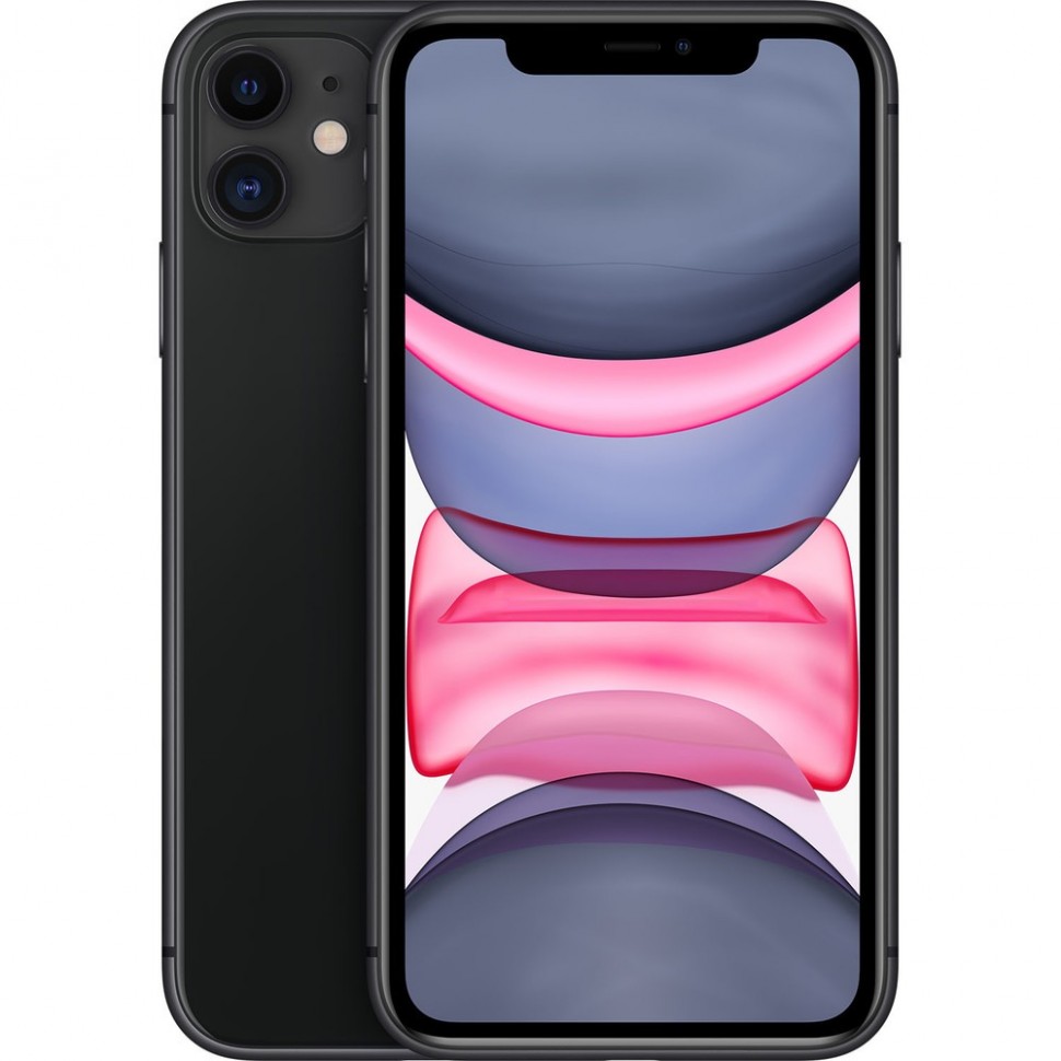 Смартфон Apple iPhone 11 128 ГБ чёрный Смартфон Apple iPhone 11 128 ГБ чёрный