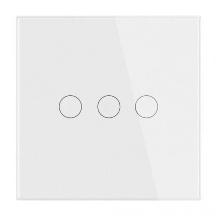 Умный Wi-Fi выключатель Hiper Smart wall 3-Way Touch Switch, 3 линии (HDY-ST03W)