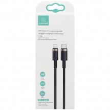 Кабель Usams U63 USB Type-C-Lightning PD 2 м, чёрный