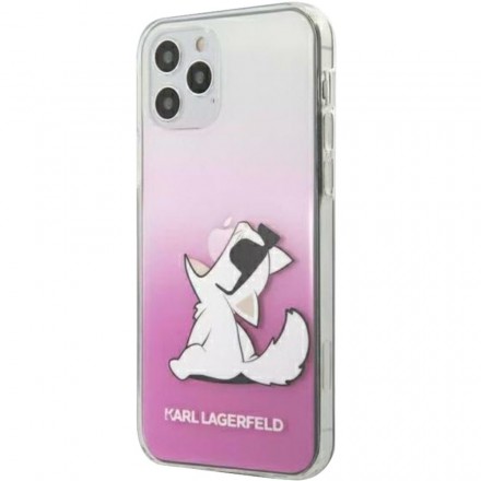 Чехол для смартфона Karl Lagerfeld Choupette Gradient для iPhone 12 Pro Max, розовый