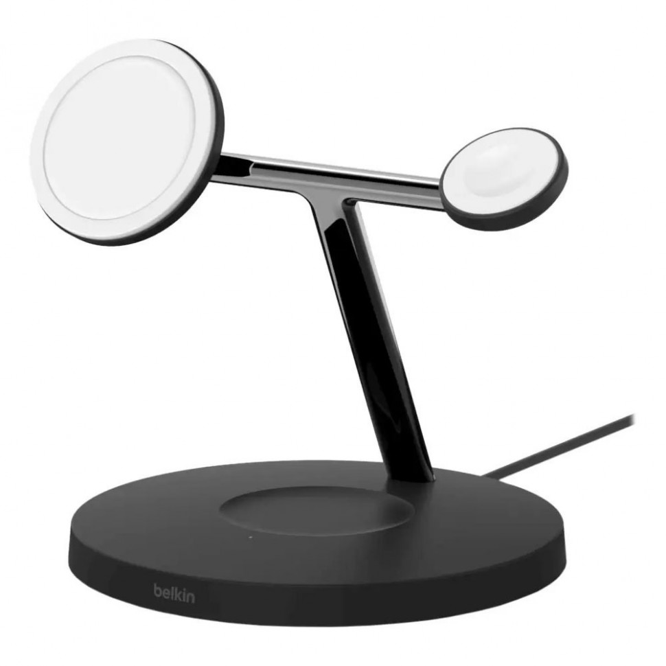 Беспроводное зарядное устройство Belkin 3 в 1 Boost Charge MagSafe, чёрный Беспроводное зарядное устройство Belkin 3 в 1 Boost Charge MagSafe, чёрный