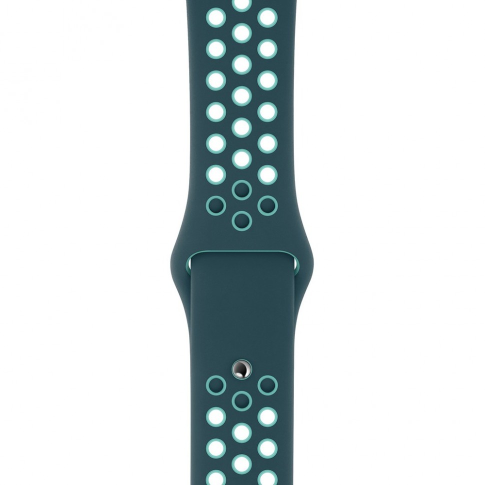 Ремешок для умных часов Apple Nike Sport 40 мм, полночная бирюза/зелёное сияние (MXQX2ZM/A) Ремешок для умных часов Apple Nike Sport 40 мм, полночная бирюза/зелёное сияние (MXQX2ZM/A)