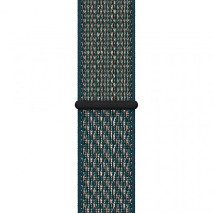 Ремешок для умных часов Apple Nike Sport Loop 40 мм, невероятная заря/зелёная пучина (MXN22ZM/A)