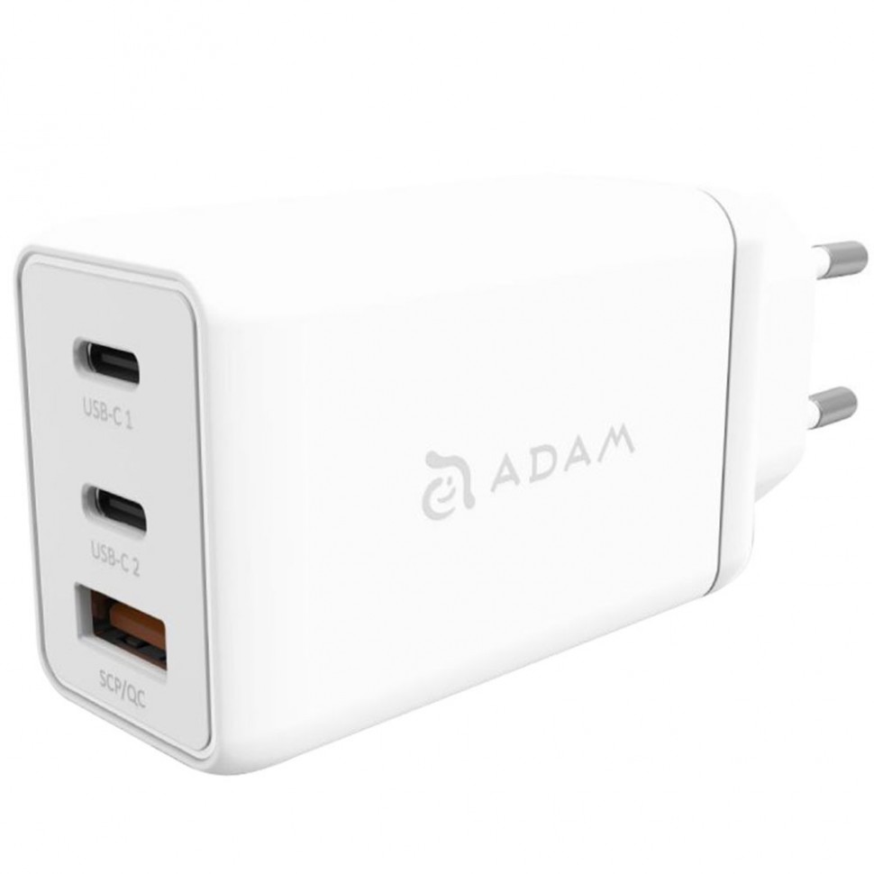 Зарядное устройство Adam Elements OMNIA F6 (USB Type-C, USB), белый Зарядное устройство Adam Elements OMNIA F6 (USB Type-C, USB), белый
