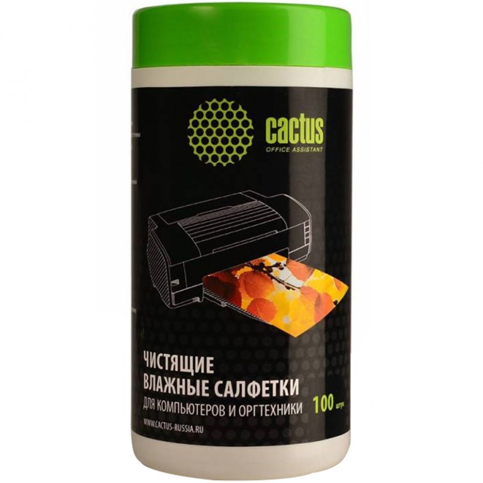 Салфетки для компьютеров и оргтехники Cactus CS-T1002 Салфетки для компьютеров и оргтехники Cactus CS-T1002