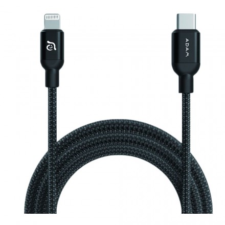 Кабель Adam Elements PeAk II USB-C-Lightning, 1.2 м, черный