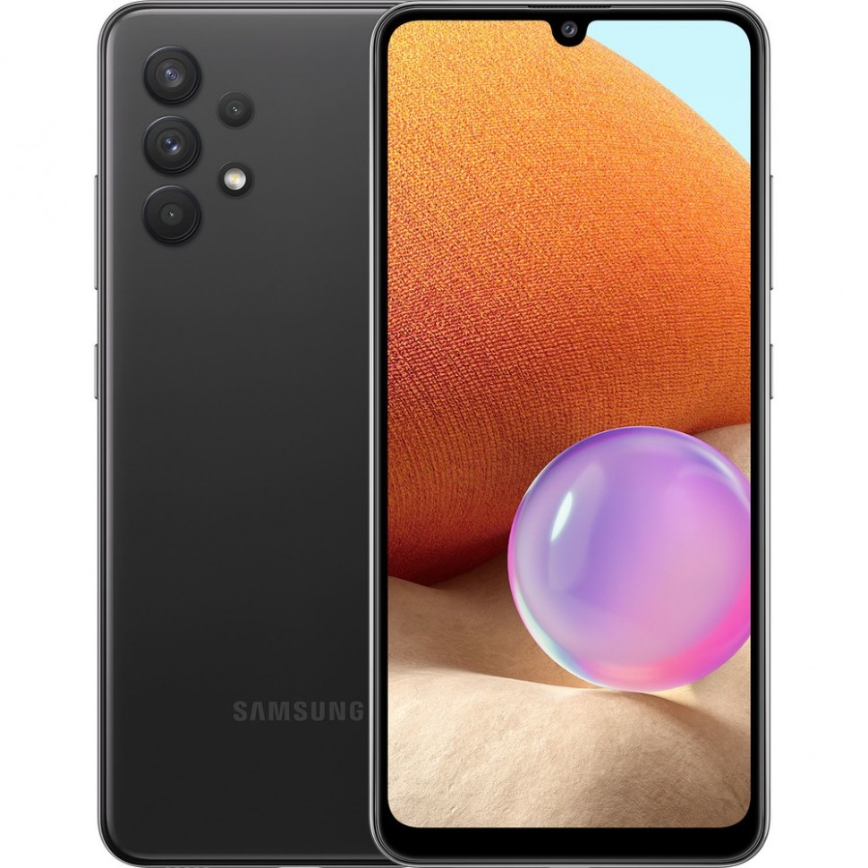 Смартфон Samsung Galaxy A32 64 ГБ чёрный Смартфон Samsung Galaxy A32 64 ГБ чёрный